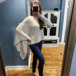 Grey One-Sleeve Alpaca Tunic